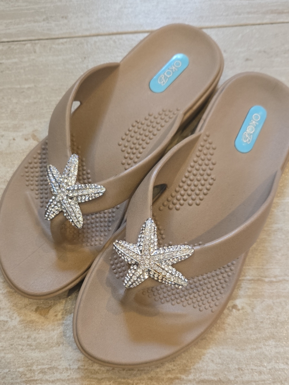 Oka-B Silver Bling Starfish Sandals